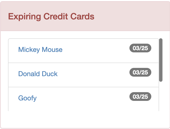 Panneaux Carte de crédit